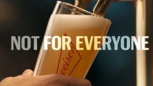 Budweiser ad not for everyone